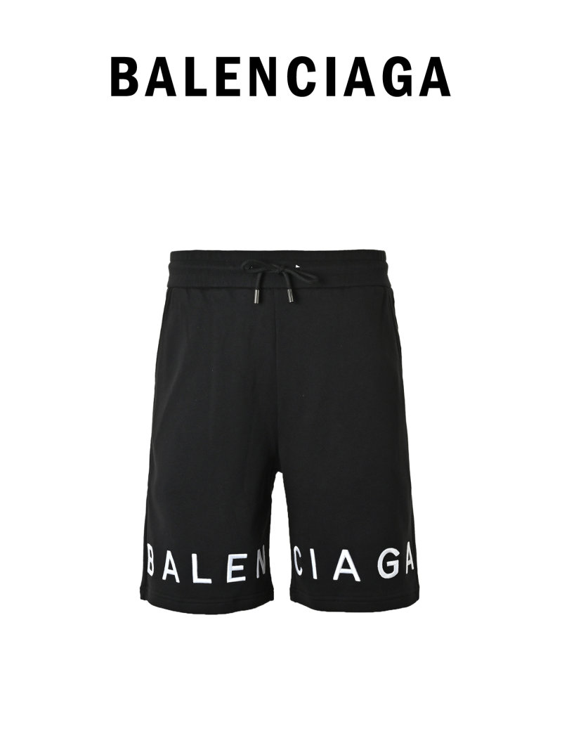 Balenciaga Black Logo Shorts view