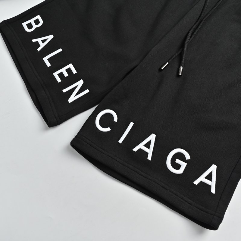 Balenciaga Black Logo Shorts view