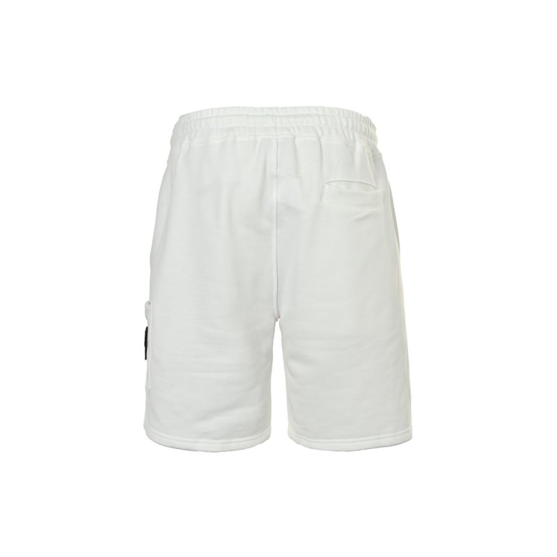 Stone Island White Cargo Shorts view