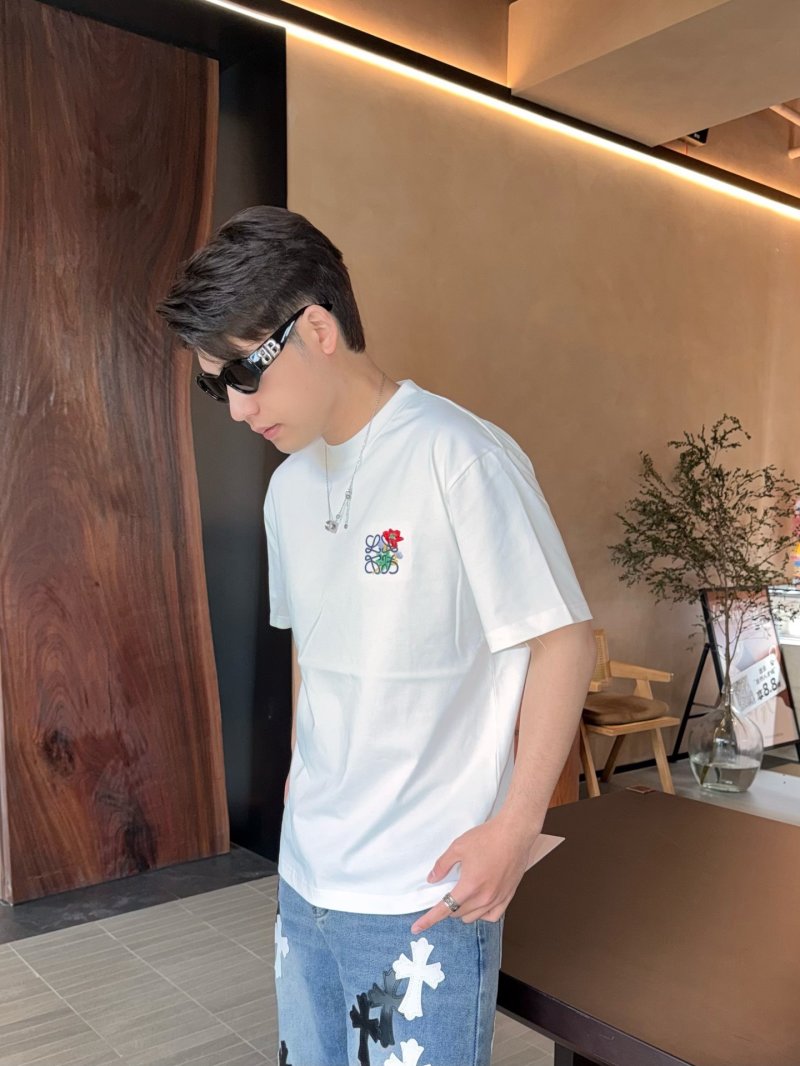 Chrome Hearts Rose Logo White T-Shirt view