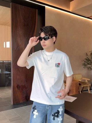 Chrome Hearts Rose Logo White T-Shirt view 4