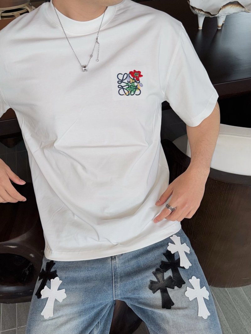 Chrome Hearts Rose Logo White T-Shirt view