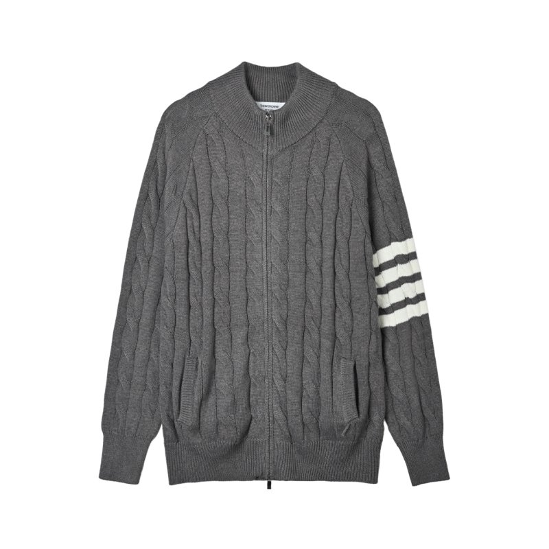 Black Quilted Zip Cardigan view