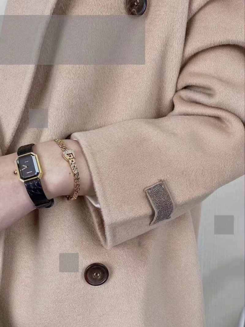 Chanel Premiere Black Leather Square Watch view