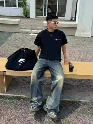 Essentials Black Embroidered Logo T-Shirt view 2