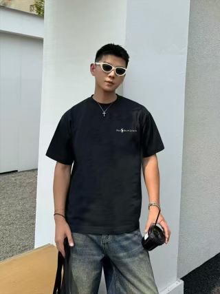 Essentials Black Embroidered Logo T-Shirt view 3