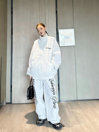 White Wide-Leg Graphic Print Pants view 3