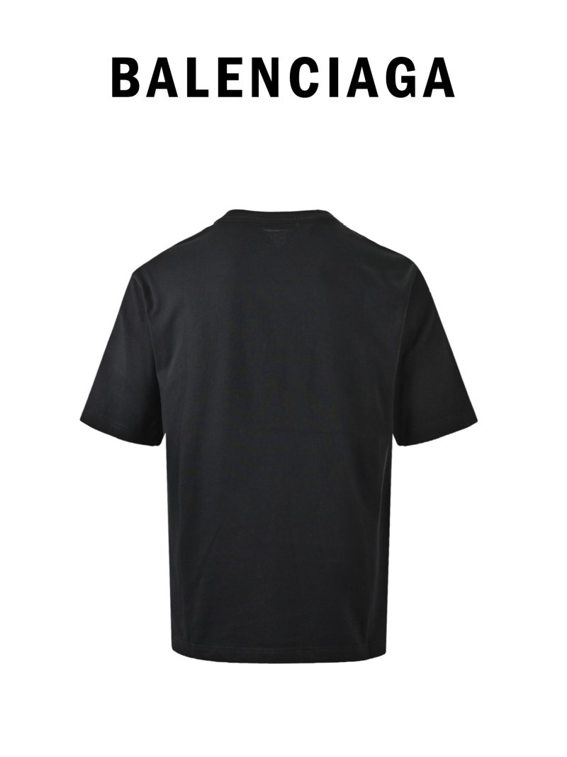 Balenciaga Distressed Shoe Print Black T-Shirt view