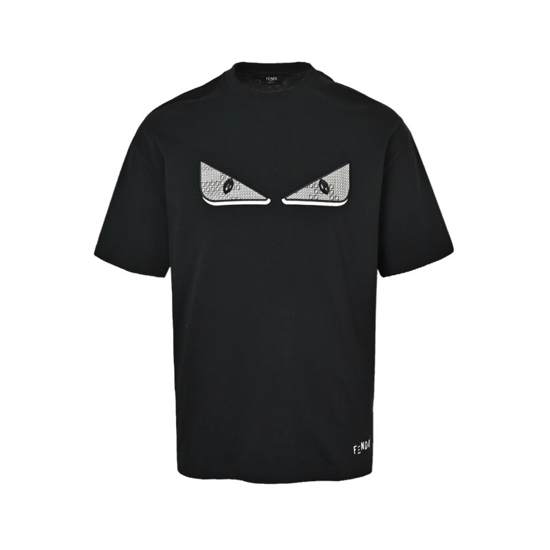 Fendi Monster Eyes Black T-Shirt