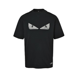 Fendi Monster Eyes Black T-Shirt