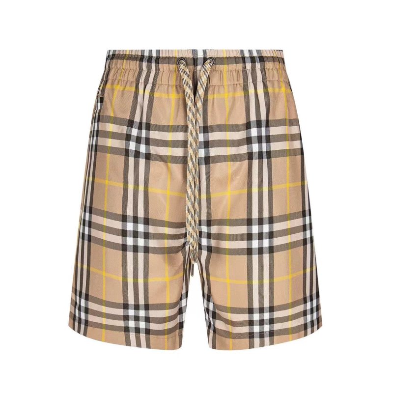Burberry Check Shorts Beige & Navy view