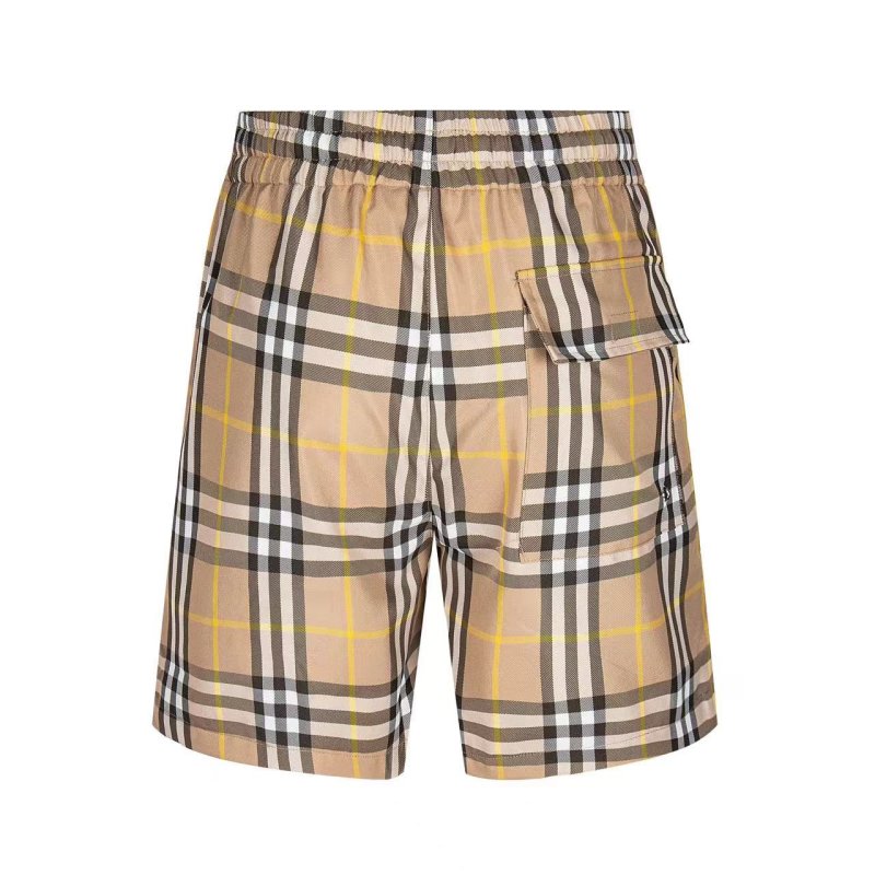 Burberry Check Shorts Beige & Navy view