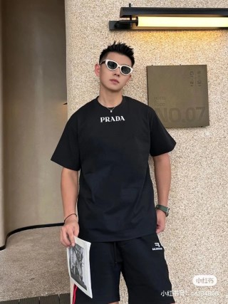 Prada Black Logo T-Shirt view 2