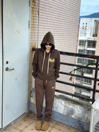 Fendi Brown Zip Hoodie & Joggers Set view 2