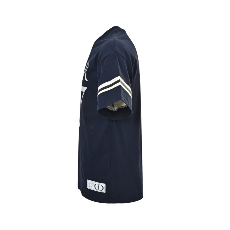 Dior Navy Graphic Logo Short-Sleeve T-Shirt view