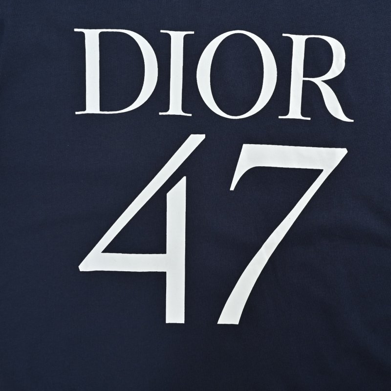 Dior Navy Graphic Logo Short-Sleeve T-Shirt view