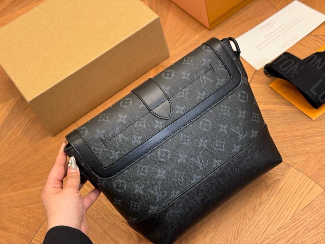 Louis Vuitton Voyager Messenger Bag Black view