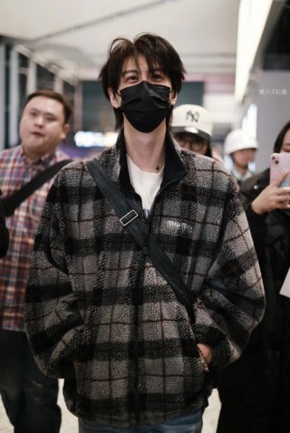 Miu Miu Black & Grey Plaid Wool Jacket view 4
