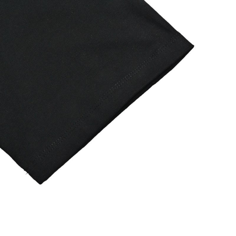 Black Graphic T-Shirt with Cloud & Moon Design view