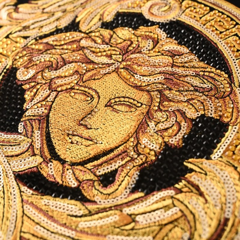 Versace Medusa Gold Logo Black Short-Sleeve T-Shirt view