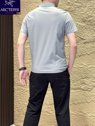 Arc'teryx Seamless Ice-Silk Polo Shirt Black view 8