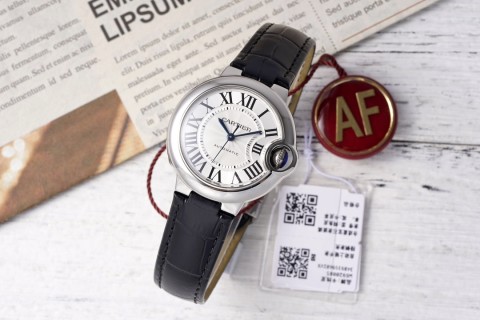 Cartier Ballon Bleu 33mm White Dial Automatic Watch