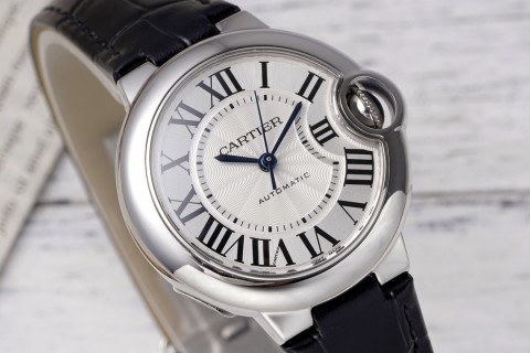 Cartier Ballon Bleu 33mm White Dial Automatic Watch view 2