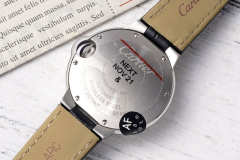 Cartier Ballon Bleu 33mm White Dial Automatic Watch view 8
