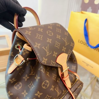 Louis Vuitton Monogram Canvas Backpack Brown view 5
