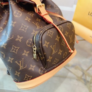 Louis Vuitton Monogram Canvas Backpack Brown view 6