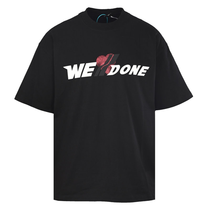 WE DONE Graphic Print Black T-Shirt view