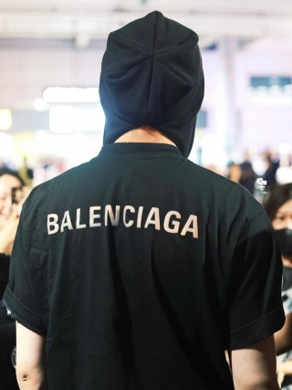 Balenciaga Black Logo T-Shirt view 10