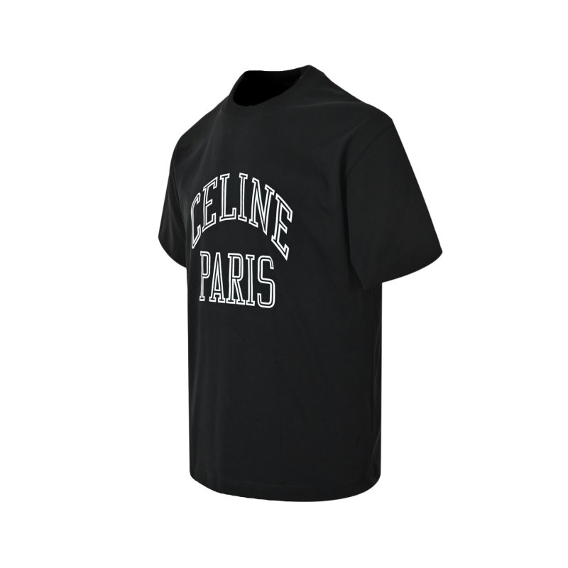 Celine Logo Black Short Sleeve T-Shirt view