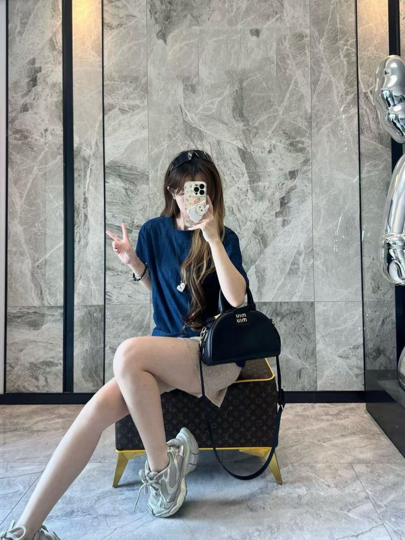 Navy Blue Oversized Short Sleeve T-Shirt view
