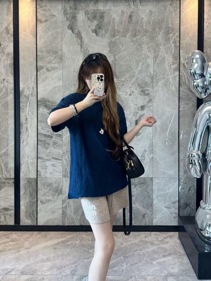 Navy Blue Oversized Short Sleeve T-Shirt view
