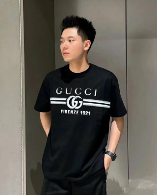 Gucci GG Firenze Black Short Sleeve T-Shirt view 9