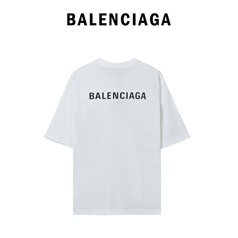 Balenciaga White Logo T-Shirt view
