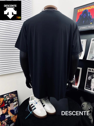Descente 3D Embossed Ice Silk Casual T-Shirt Black view 5