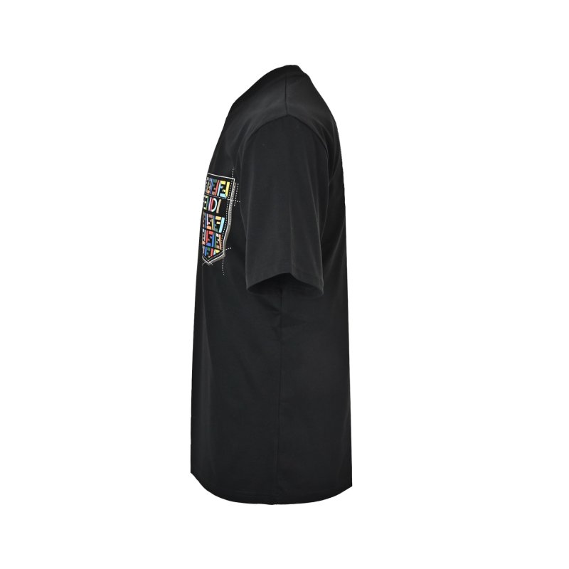 Fendi Zucca Pocket Logo Black T-Shirt view