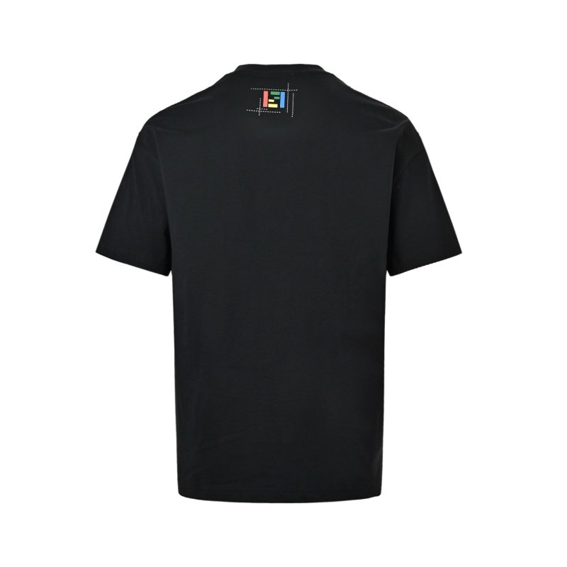 Fendi Zucca Pocket Logo Black T-Shirt view