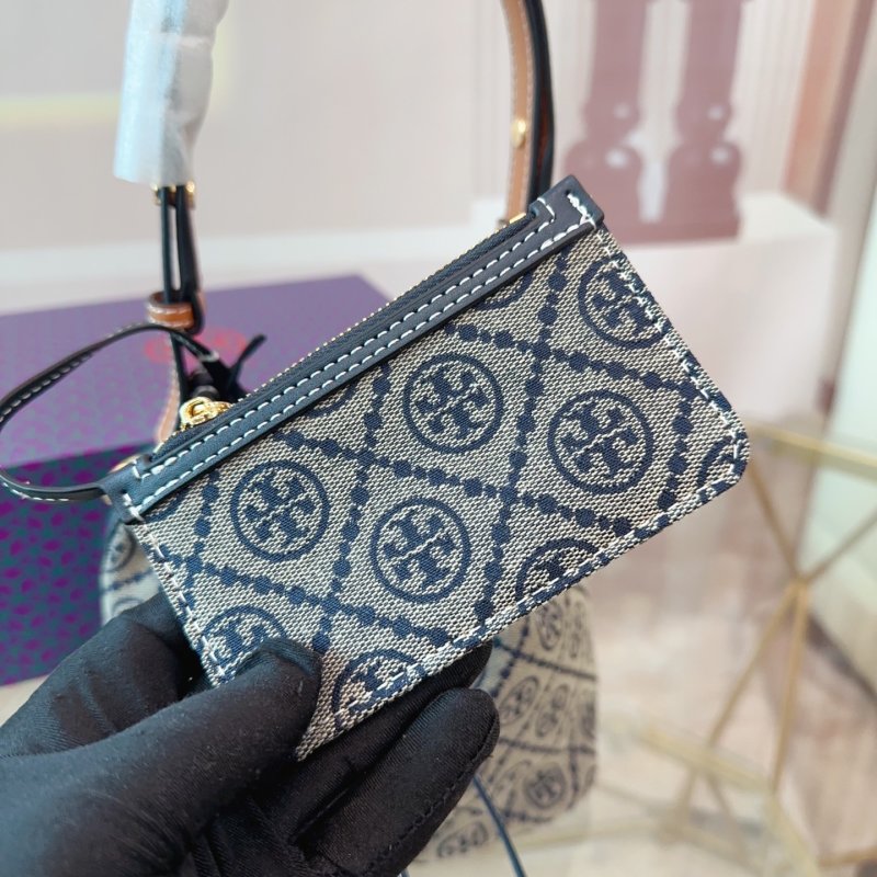 Tory Burch TB Monogram Bucket Bag Navy view