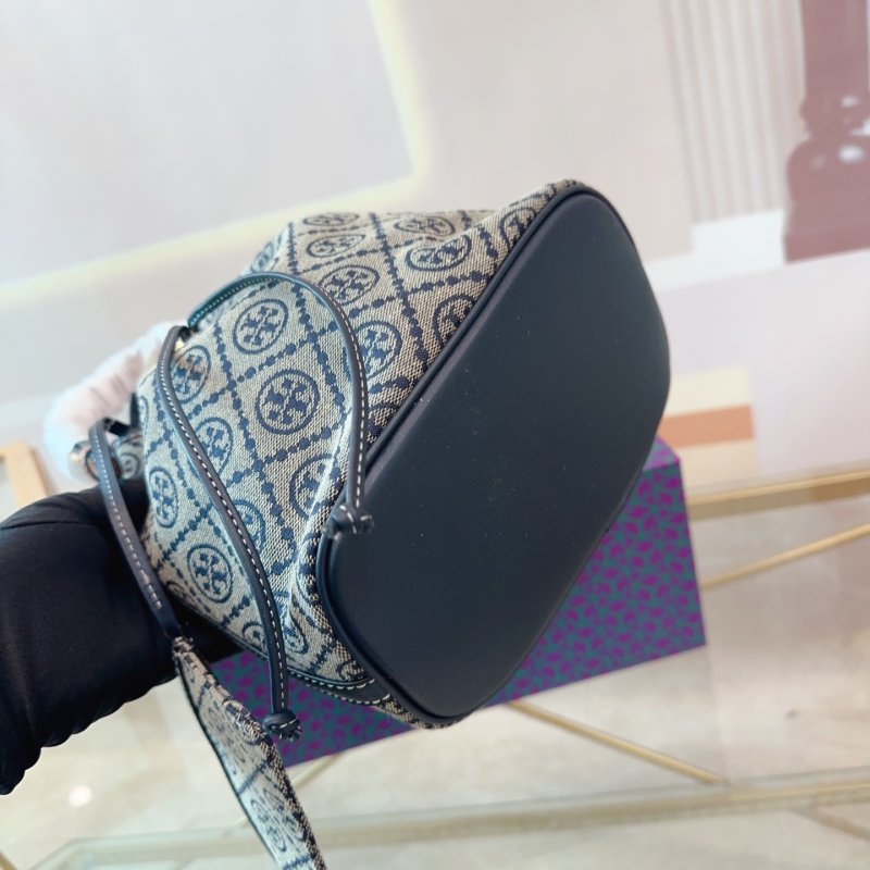 Tory Burch TB Monogram Bucket Bag Navy view