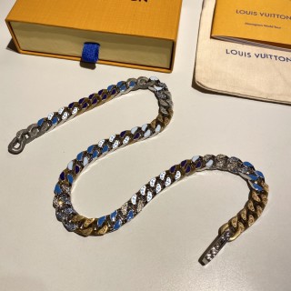 Louis Vuitton Chain Links Patches Gold Tone Bracelet view 2