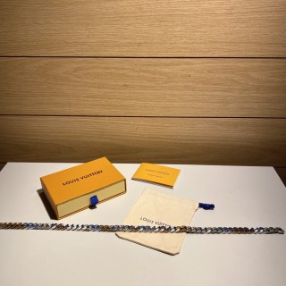 Louis Vuitton Chain Links Patches Gold Tone Bracelet view 4