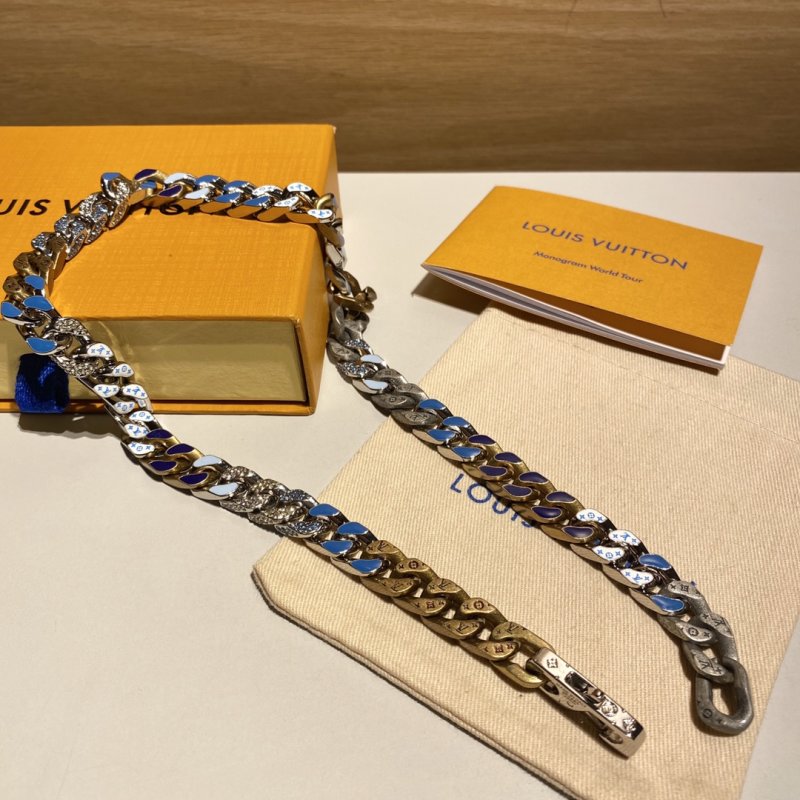 Louis Vuitton Chain Links Patches Gold Tone Bracelet view
