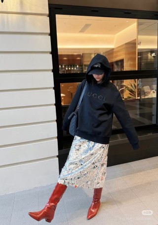 Gucci Black Logo Hoodie view 3