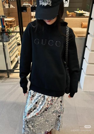 Gucci Black Logo Hoodie view 4