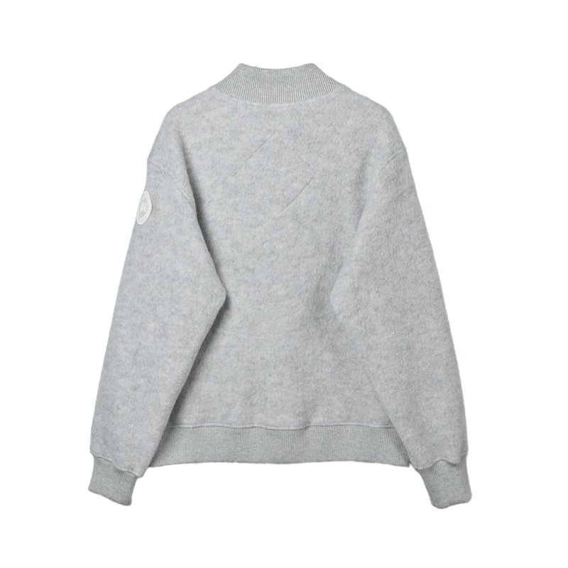 Essentials Fear of God Oversized Cream Fleece Jacket view