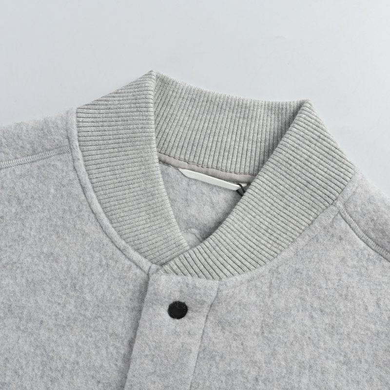 Essentials Fear of God Oversized Cream Fleece Jacket view