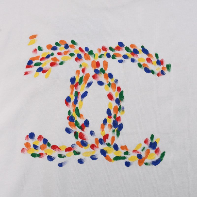 Celine Multicolor Logo White T-Shirt view